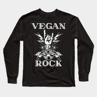 Vegan Power are Rock Metal Vibes Long Sleeve T-Shirt